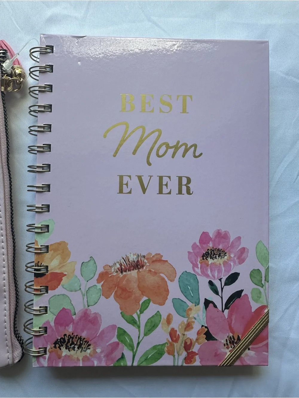 Scribble & Scribe Best Mom Ever A5 Notebook Pouch Set Pink Floral 96 Sheets